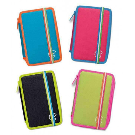 CARIOCA FULL PENCIL CASE FLUO 2 ZIP