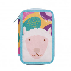 CARIOCA FULL PENCIL CASE ANIMALS 3 ZIP