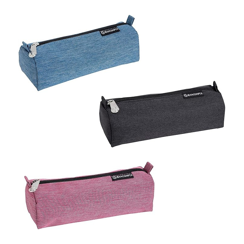EXA DENIM ALF-ROUND PENCIL CASE