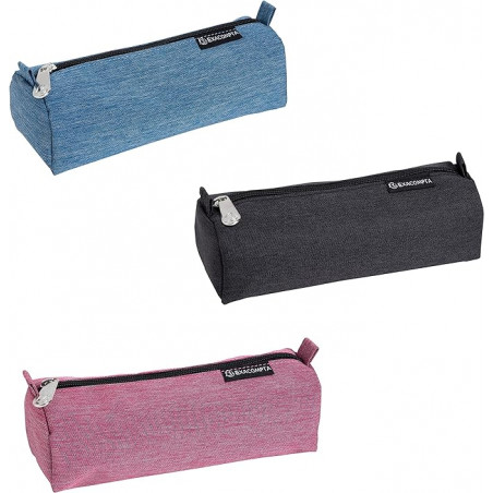 EXA DENIM ALF-ROUND PENCIL CASE