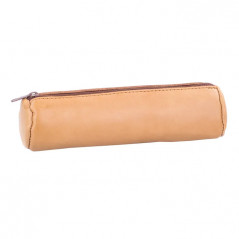 HML LEATHER BEIGE ROUND PC