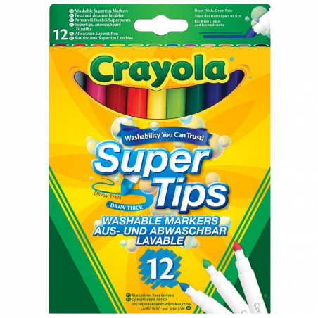 CRAYOLA SUPERTIPS x12