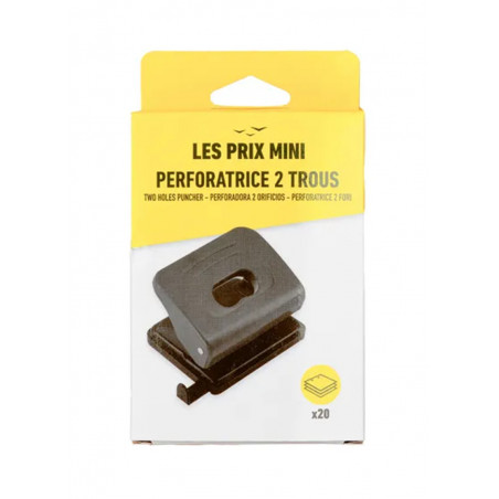 MINI PRICE BLACK 2-HOLE PUNCHER