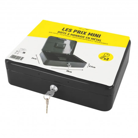MINI PRICE CASH BOX 8 COMP. 30X24X9 CM