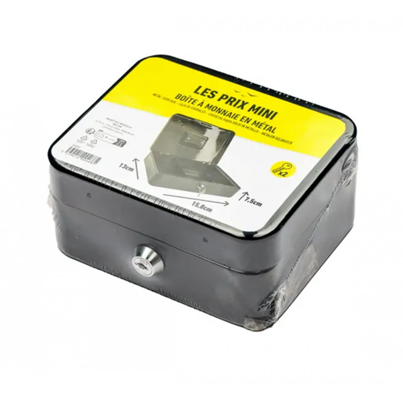 MINI PRICE CASH BOX 8 COMP. 20X16X9 CM