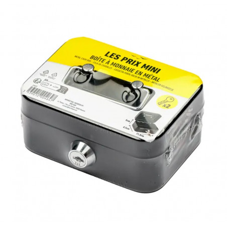 MINI PRICE CASH BOX 8 COMP.15X12X8 CM