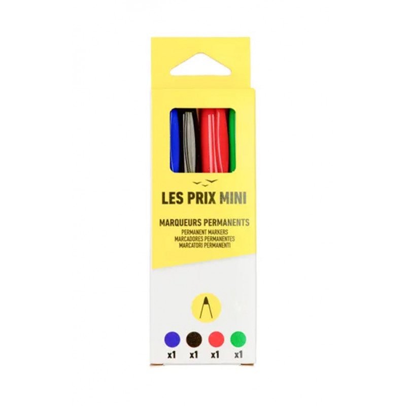 MINI PRICE PACK OF 4 PERM. MEDIUM MARKER