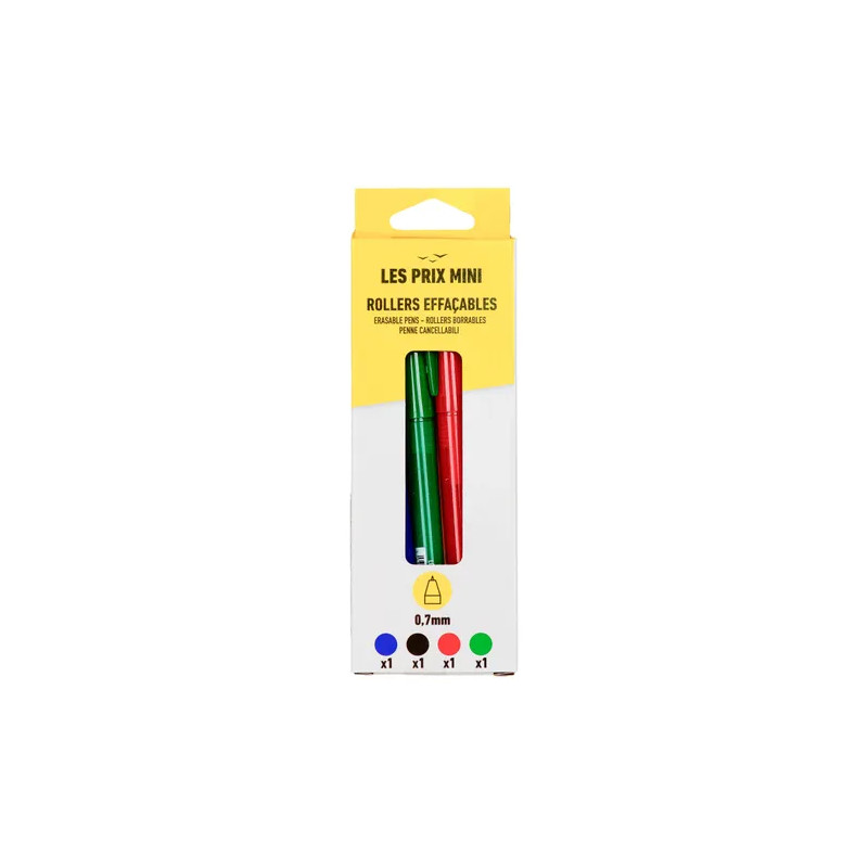 MINI PRICE SET OF 4 ERASABLE PENS ASSORT