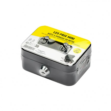 Les Prix Mini - Coin box - without compartment - 8.5 x 11.5 x5.5 cm - black