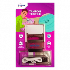 AVERY - Washable Textile Stamps for Clothes - Personalised with 288 Characters