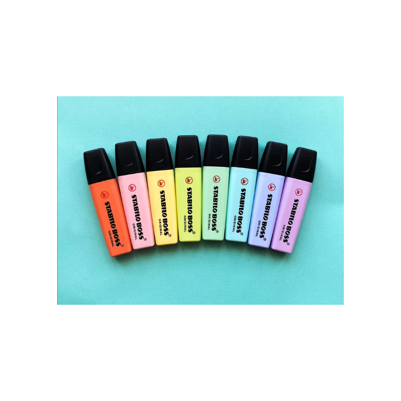 HIGHLIGHTER BOSS PASTEL COLORS PACK X8 HIGHLIGHTER BOSS PASTEL COLORS PACK X8