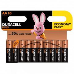 DURACELL PLUS AA'S PACK OF 10