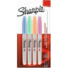 Sharpie fine markers pastel x4