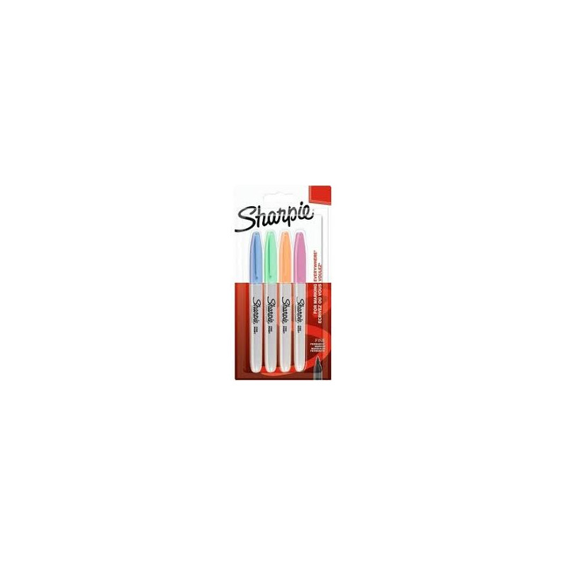SHARPIE Fine Marker Pastel Colours X4