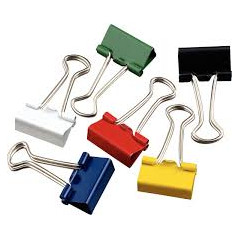 Wonday - Foldback Clips 19mm Assorted Colours x6