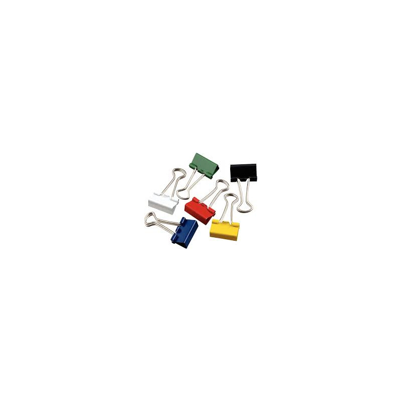 Wonday - Foldback Clips 19mm Assorted Colours x6 Wonday - Foldback Clips 19mm Assorted Colours x6