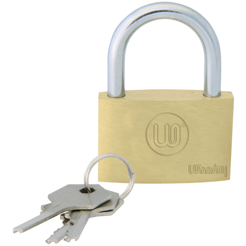 Wonday - Brass Padlock with Key 40mm