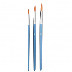 wonday set x3 round paint brush