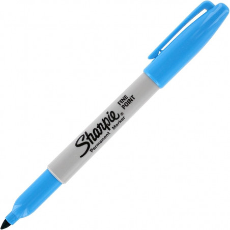 sharpie light blue marker