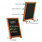 INV - Countertop Wooden Blackboard A5