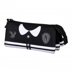KARACTERMANIA WEDNESDAY 3 COMPARTMENT FLAT PENCIL CASE