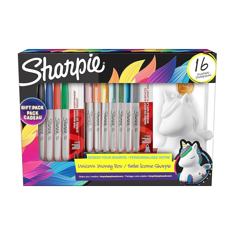 SHARPIE Gift Set Fine markers x16 Unicorn