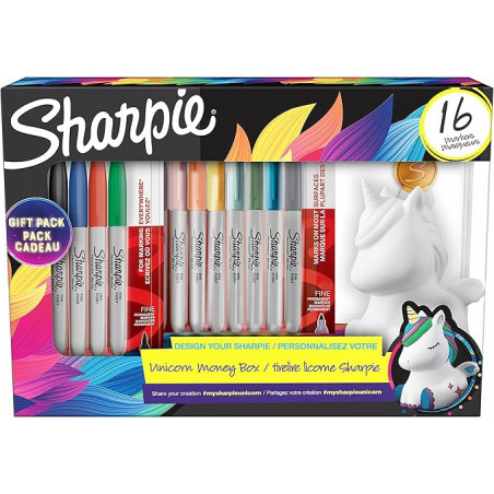 SHARPIE Gift Set Fine markers x16 Unicorn
