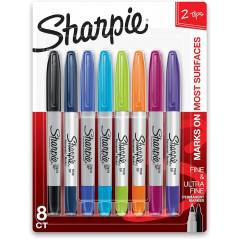 SHARPIE Gift Set Twin Tip Fine markers x8