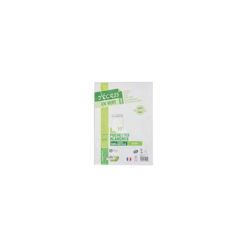 GPV - C4 White Eco Envelopes x10 GPV - C4 White Eco Envelopes x10