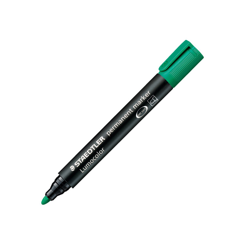 Staedtler - Permanent Marker Bullet Green Staedtler - Permanent Marker Bullet Green