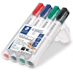Staedtler 351 B marker Black, Blue, Green, Red Chisel tip 4 pc(s)