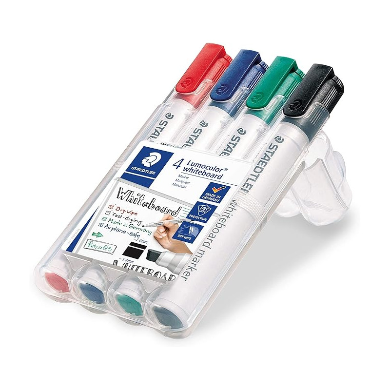 Staedtler - Whiteboard Marker Set x4 Chisel