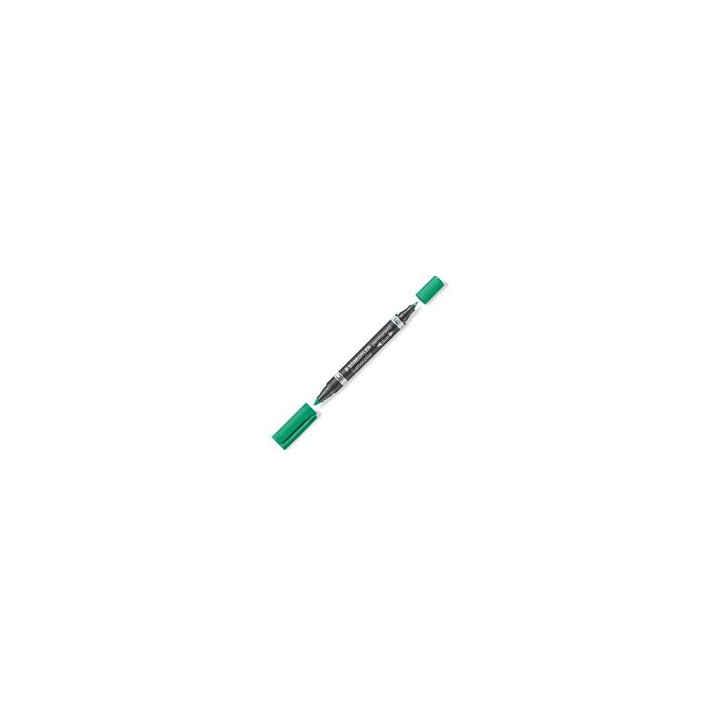 Staedtler - Duo Permanent Marker F/M Green Staedtler - Duo Permanent Marker F/M Green