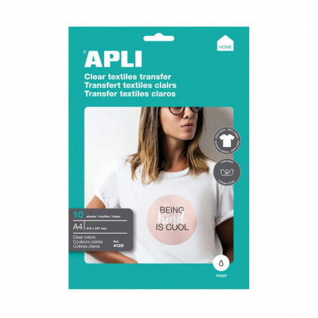 APLI PAPER Transfer paper - Iron-on transfers, white