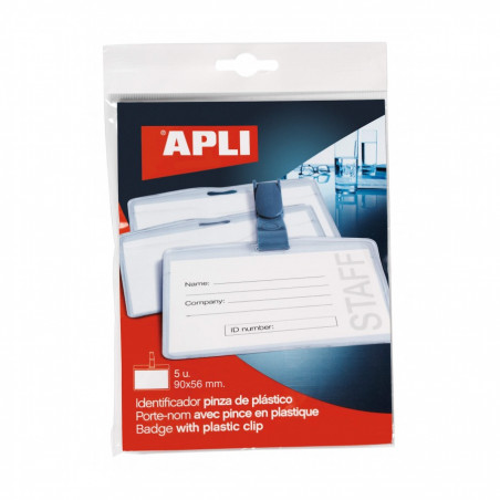 APLI-Agipa - Name badge holder, for 100 x 72 mm