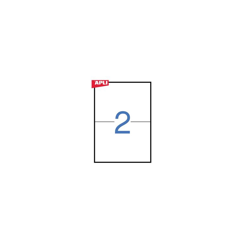 APLI - Permanent Adhesive Labels White x 2