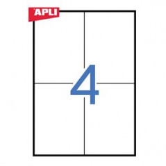 APLI PERMANENT ADHESIVE LABELS X4