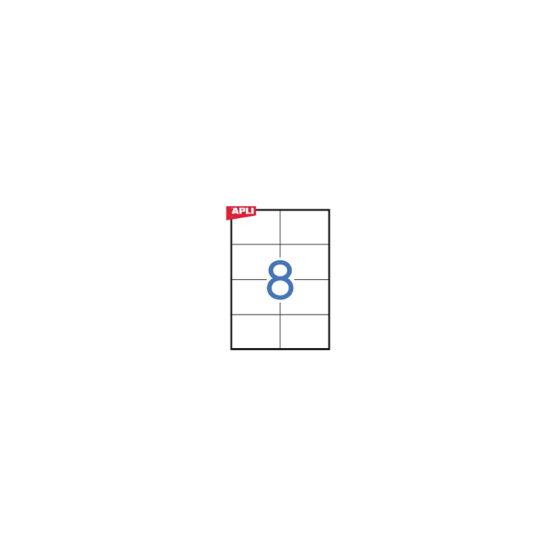 APLI - Permanent Adhesive Labels White x8
