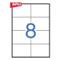 APLI - Permanent Adhesive Labels White x8