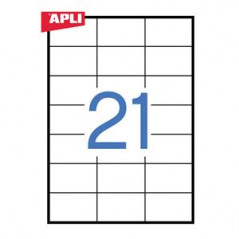 apli permanent adhesive labels white x21