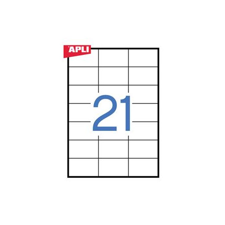 apli permanent adhesive labels white x21