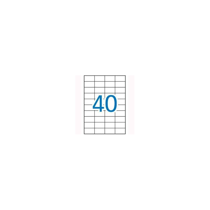 APLI - Permanent Adhesive Labels White x 40