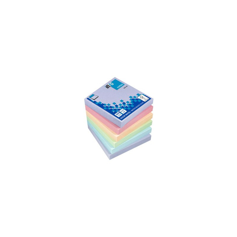VIQ - Sticky Notes Ass. Color Harmony 6 Pads 75x75mm