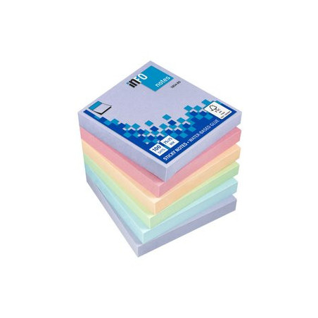 VIQ - Sticky Notes Ass. Color Harmony 6 Pads 75x75mm