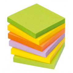 VIQ - Sticky Notes Ass. Color Spring 6 Pads 75x75mm