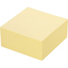 VIQ - Sticky Notes Ass. Color Block Cube Yellow 75x75mm
