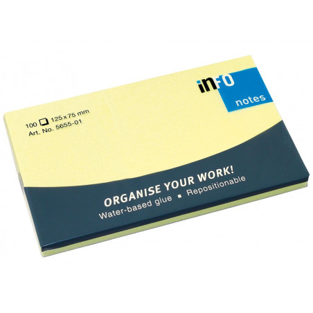 VIQ - Sticky Notes Ass. Yellow Patel 125x75mm
