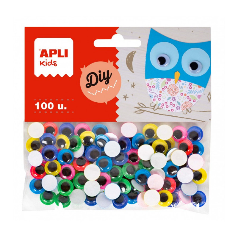APLI - Googly Eyes Round Color X100