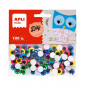 APLI - Googly Eyes Round Color X100