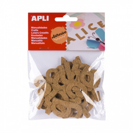 APLI - Adhesive Cork Letters X52